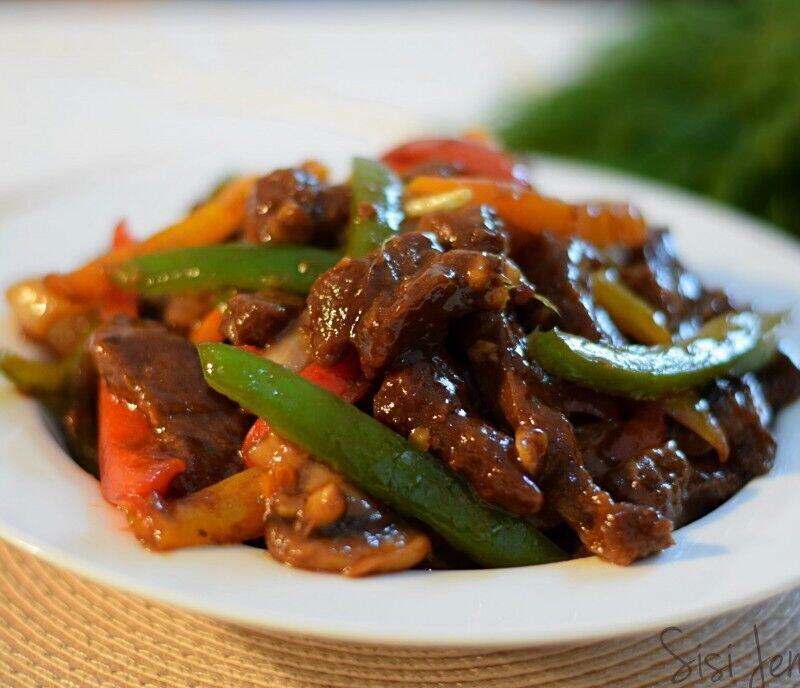 L. Beef W. Garlic Sauce