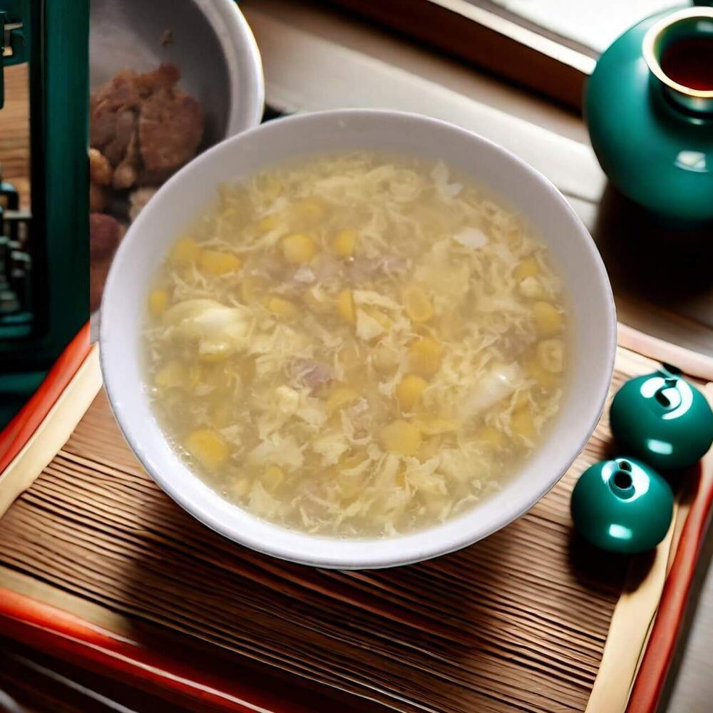 Minced Chicken And Corn Soup