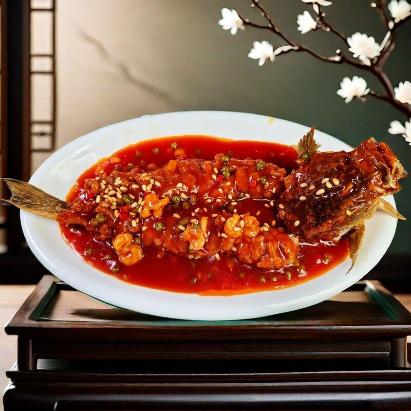 Whole Fish In Pine Nuts Sauce