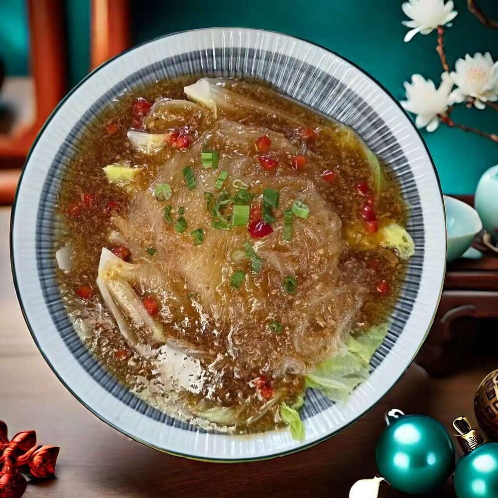 Steamed Baby Cabbage With Garlic Vermicelli
