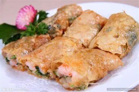 Deep Fried Bean Curd Skin Rolls W. Shrimp(3)