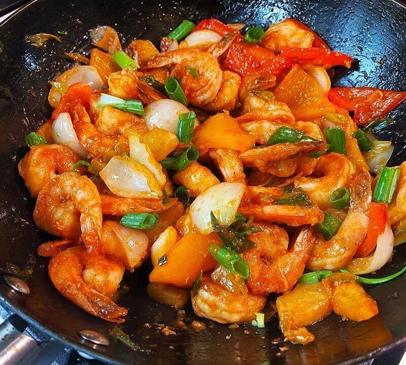 Sauteed Shrimp In Dry Pot