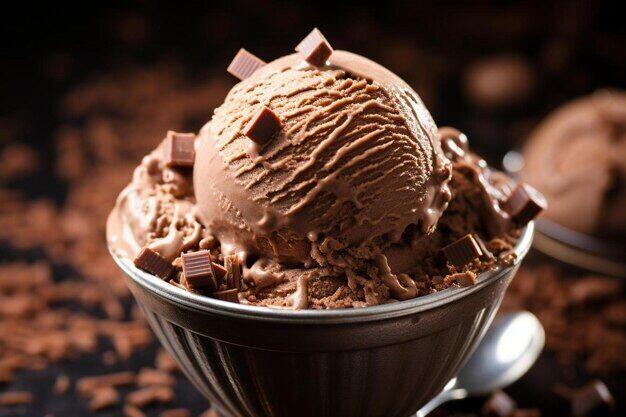 Chocolate Taro Ice Cream