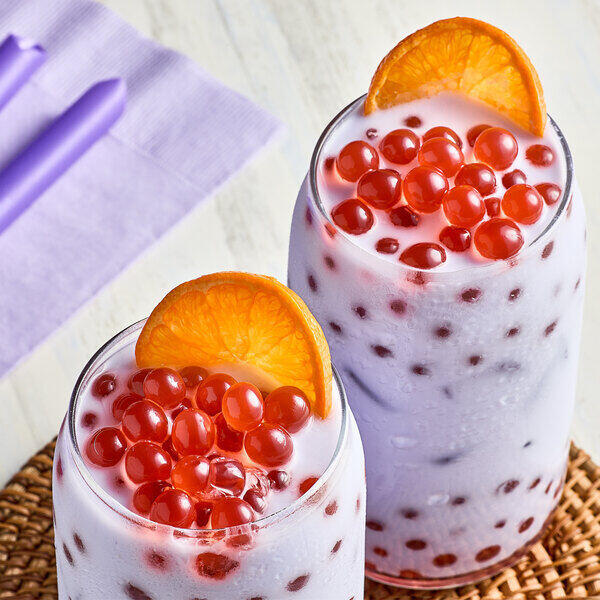 Strawberry Fruit Juice W. Popping Boba