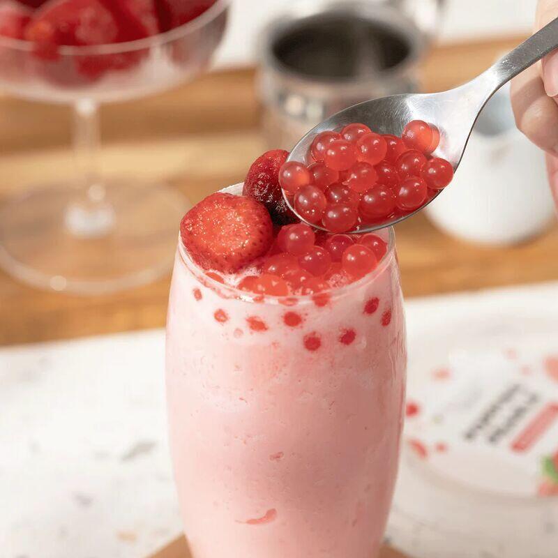 Rose Flower Fruit Juice W. Popping Boba
