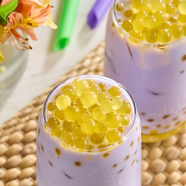 Pineapple Fruit Juice W. Popping Boba