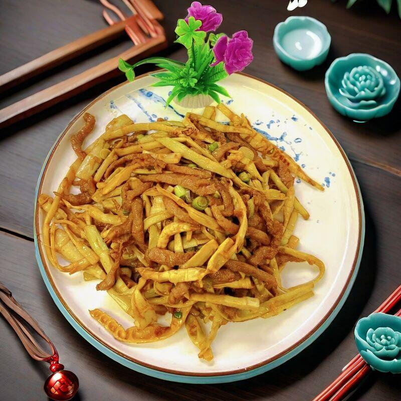 Stir-Fried Shredded Pork with Bamboo Shoots